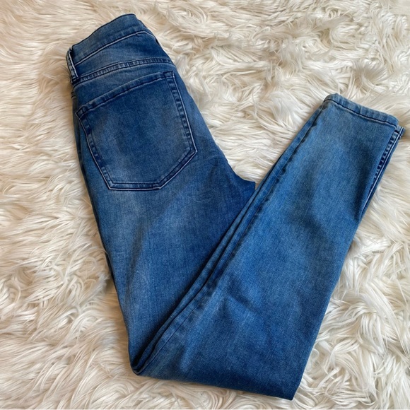 Free People Skinny High Rise Jeans Knee Holes size 27 - Picture 5 of 7